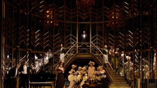 FGO acquired the set for "Die Fledermaus" from the Washington National Opera at the Kennedy Center. (Photo courtesy of Florida Grand Opera)