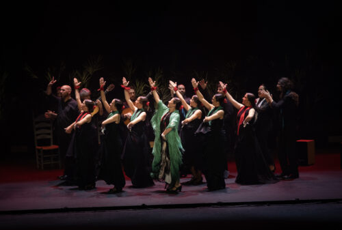 After three sold-out runs in Madrid and international performances from London to Hong Kong and stops inbetween, audiences continue clamoring to see “Vuela,” Sara Baras’s tribute to iconic flamenco guitarist Paco de Lucía. (Photo by Sofia Wittert, courtesy of the Adrienne Arsht Center)