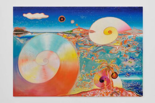 Alejandro Piñeiro Bello, Tres Lindas Cubanas, 2026, Oil on linen, 82 x 118 in.Photo by Rodrigo Gaya, courtesy of KDR, Miami, FL 
