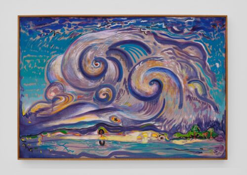 Alejandro Piñeiro Bello, "Espirales De Nubes," 2026, Oil on linen, 24 x 35 in. (Photo by Rodrigo Gaya, courtesy of KDR, Miami)