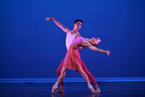 Emily Bromberg and Eric Paz in Dimensions Dance Theatre of Miami's "In Bloom," Choreography by Yanis Eric Pikieris (Photo by Simon Soong, courtesy of DDTM)