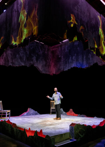 Zoetic Stage’s “Moses” follows a man confronting the memories of his wife and five children after a devastating fire.(Photo by Morgan Sophia Photography)